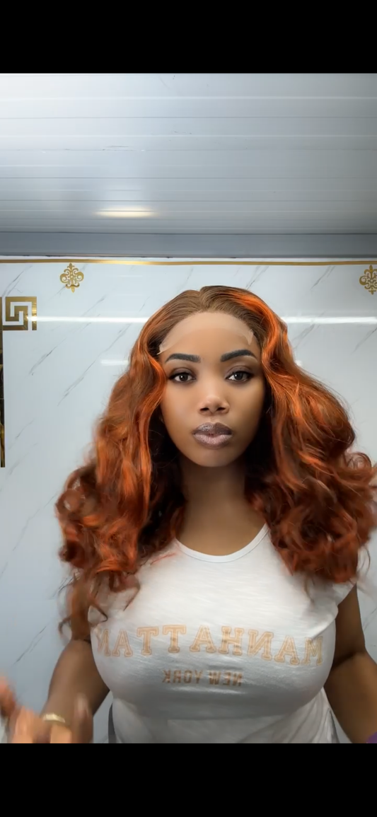 Piano Ginger loose Bouncy Curl