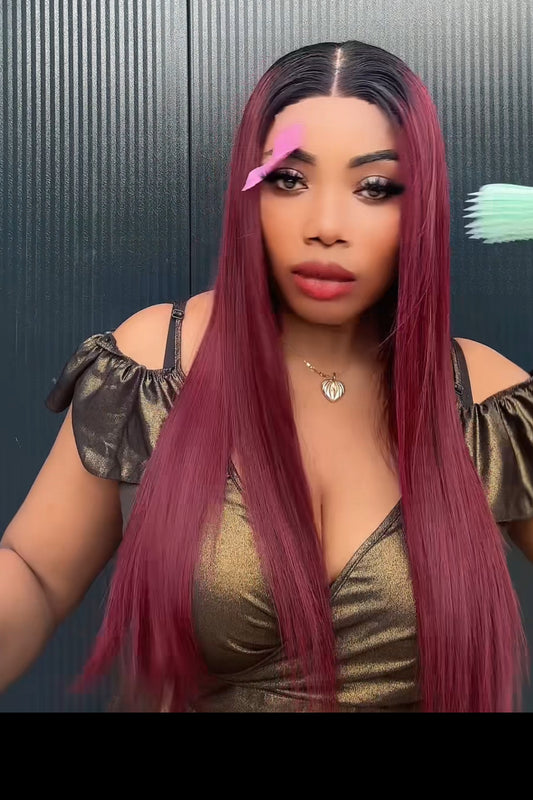 18inch luxury bone straight with 2x4 closure